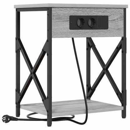 Armadio da Notte Grigio Sonoma 41 x 31 x 51 cm