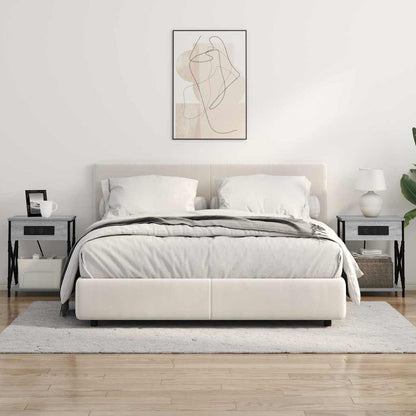Armadio da Notte 2 pcs Grigio Sonoma 41 x 31 x 51 cm