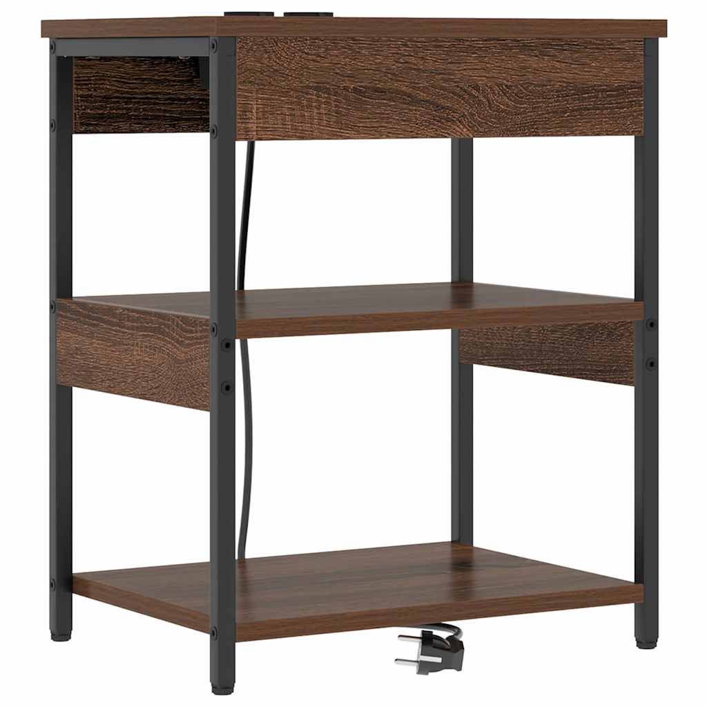 Armadio da Notte 2 pz Rovere Marrone 41 x 31 x 51 cm | homemem39
