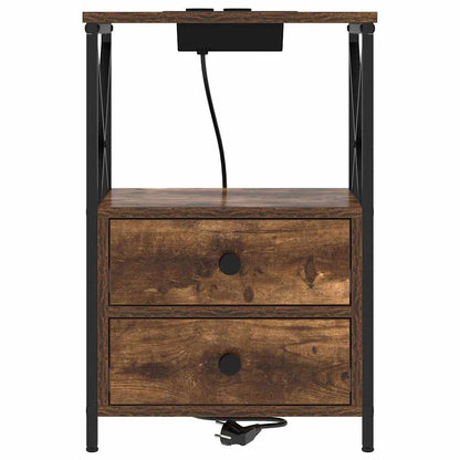 Armadio da Notte Rovere fumé 40 x 31 x 60 cm | homemem39