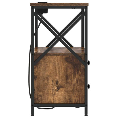 Armadio da Notte Rovere fumé 40 x 31 x 60 cm | homemem39