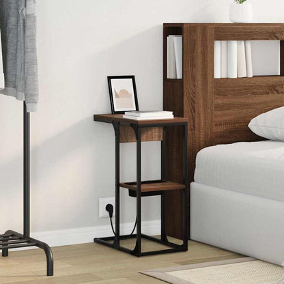 Armadio da Notte Rovere Marrone 41,5 x 26 x 60,5 cm | homemem39