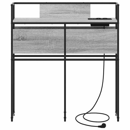 Testata contenitore Grigio sonoma 75 cm Legno multistrato