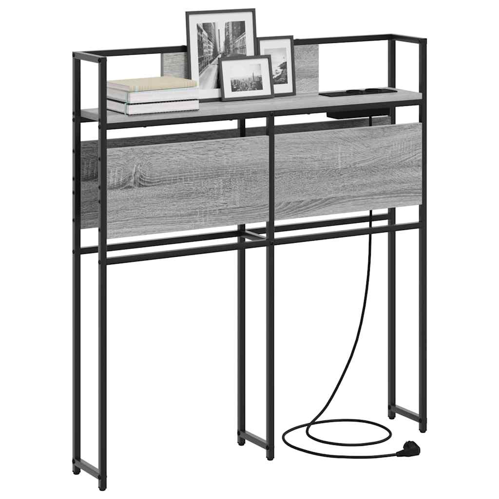 Testata contenitore Grigio sonoma 75 cm Legno multistrato