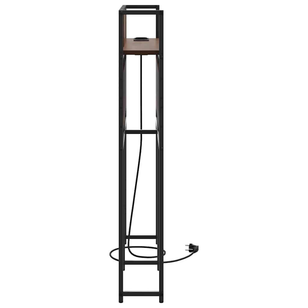 Testata contenitore Rovere marrone 75 cm Legno multistrato