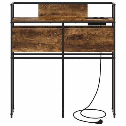 Testata contenitore Rovere fumo 80 cm Legno multistrato