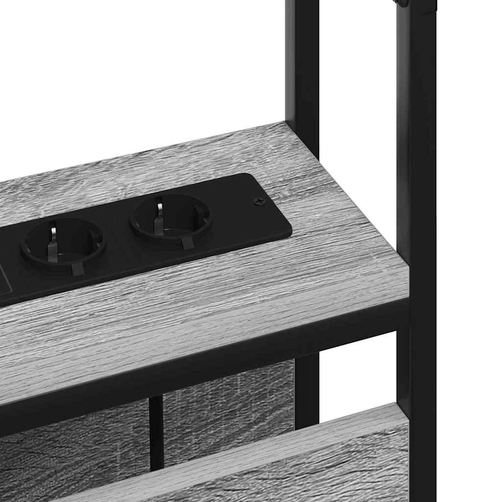 Testata contenitore Grigio sonoma 80 cm Legno multistrato