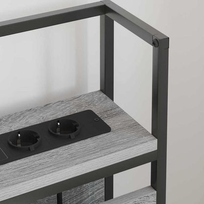 Testata contenitore Grigio sonoma 80 cm Legno multistrato