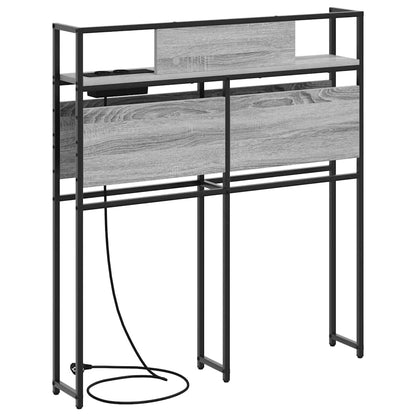 Testata contenitore Grigio sonoma 80 cm Legno multistrato