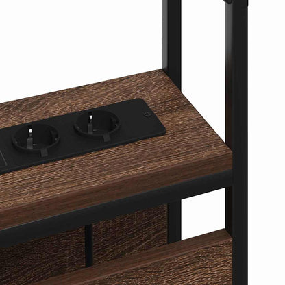 Testata contenitore Rovere marrone 80 cm Legno multistrato