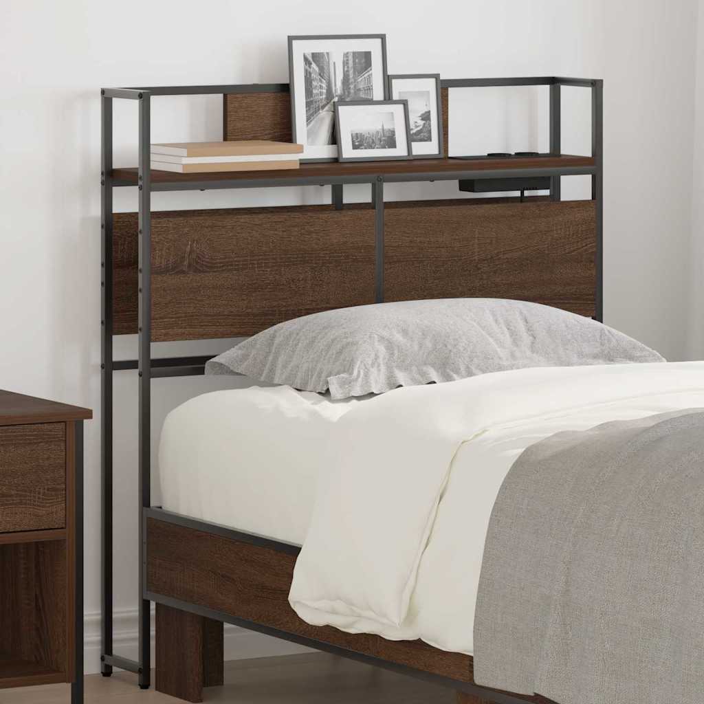 Testata contenitore Rovere marrone 90 cm Legno multistrato