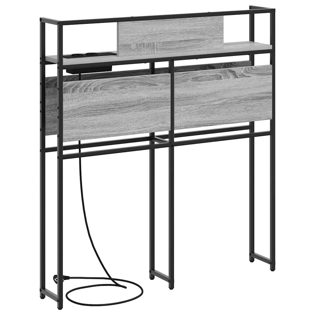 Testata contenitore Grigio sonoma 100 cm Legno multistrato