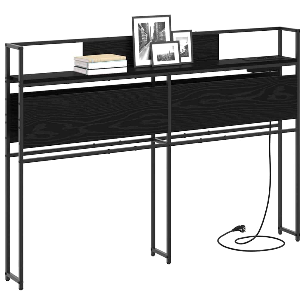 Testata contenitore Rovere nero 120 cm Legno multistrato