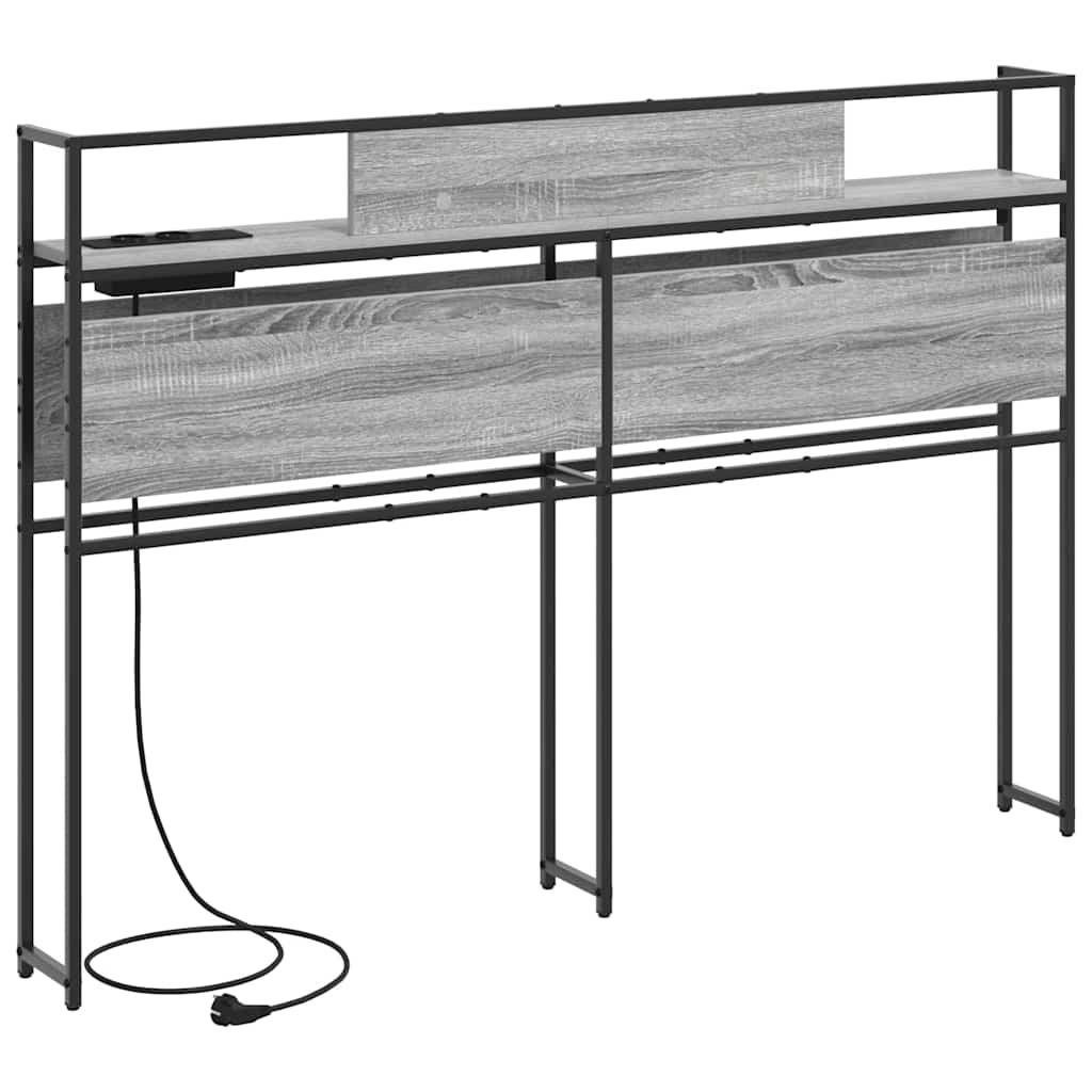 Testata contenitore Grigio sonoma 120 cm Legno multistrato