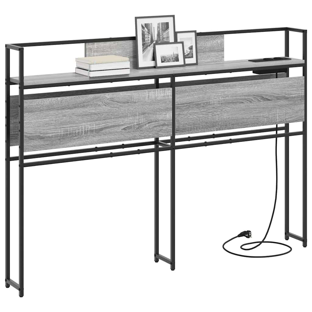 Testata contenitore Grigio sonoma 120 cm Legno multistrato