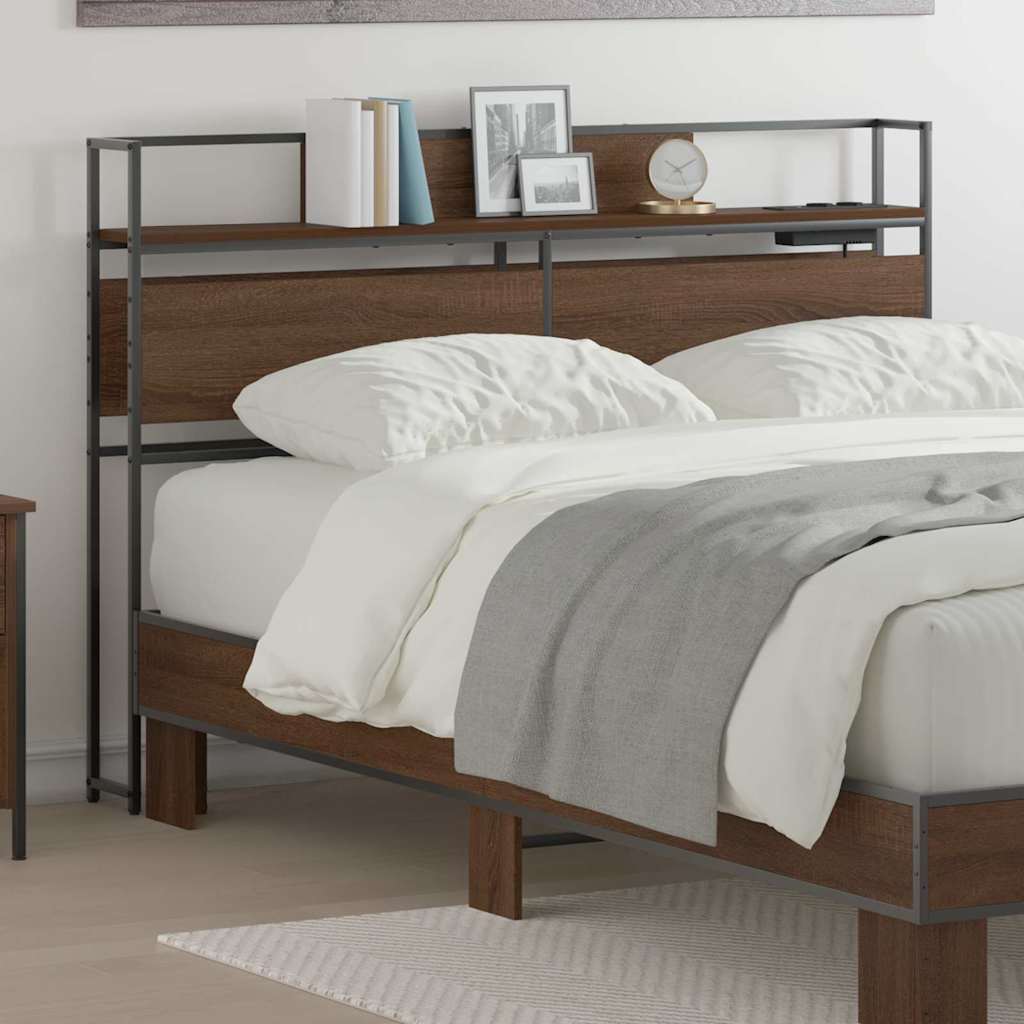 Testata contenitore Rovere marrone 120 cm Legno multistrato