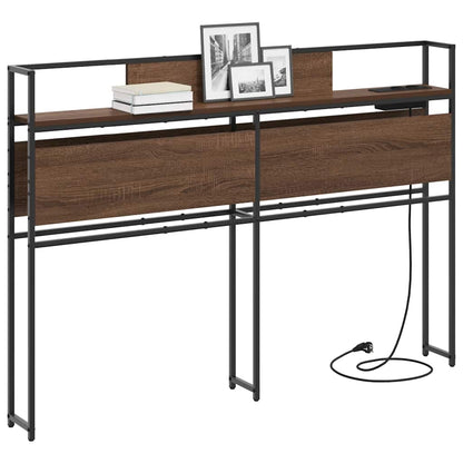 Testata contenitore Rovere marrone 120 cm Legno multistrato