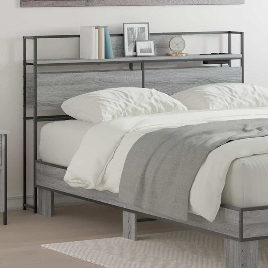 Testata contenitore Grigio sonoma 135 cm Legno multistrato