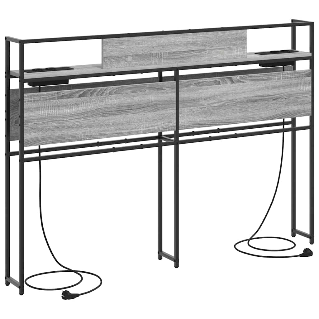 Testata contenitore Grigio sonoma 140 cm Legno multistrato