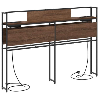 Testata contenitore Rovere marrone 140 cm Legno multistrato