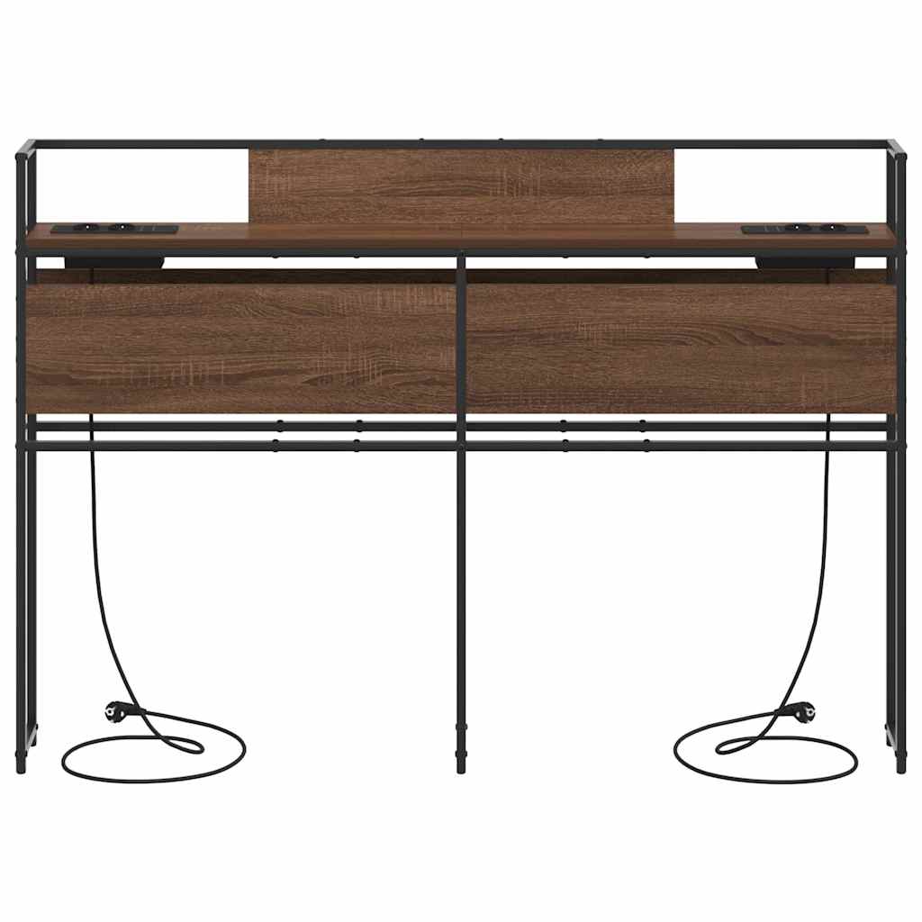 Testata contenitore Rovere marrone 140 cm Legno multistrato