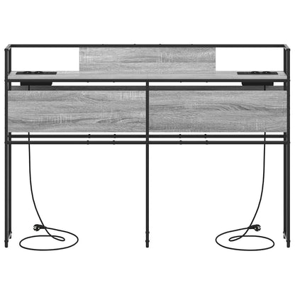 Testata contenitore Grigio sonoma 160 cm Legno multistrato