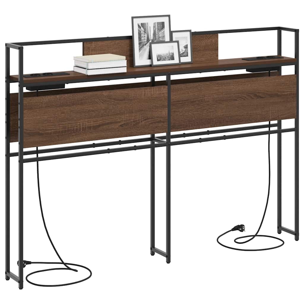 Testata contenitore Rovere marrone 160 cm Legno multistrato