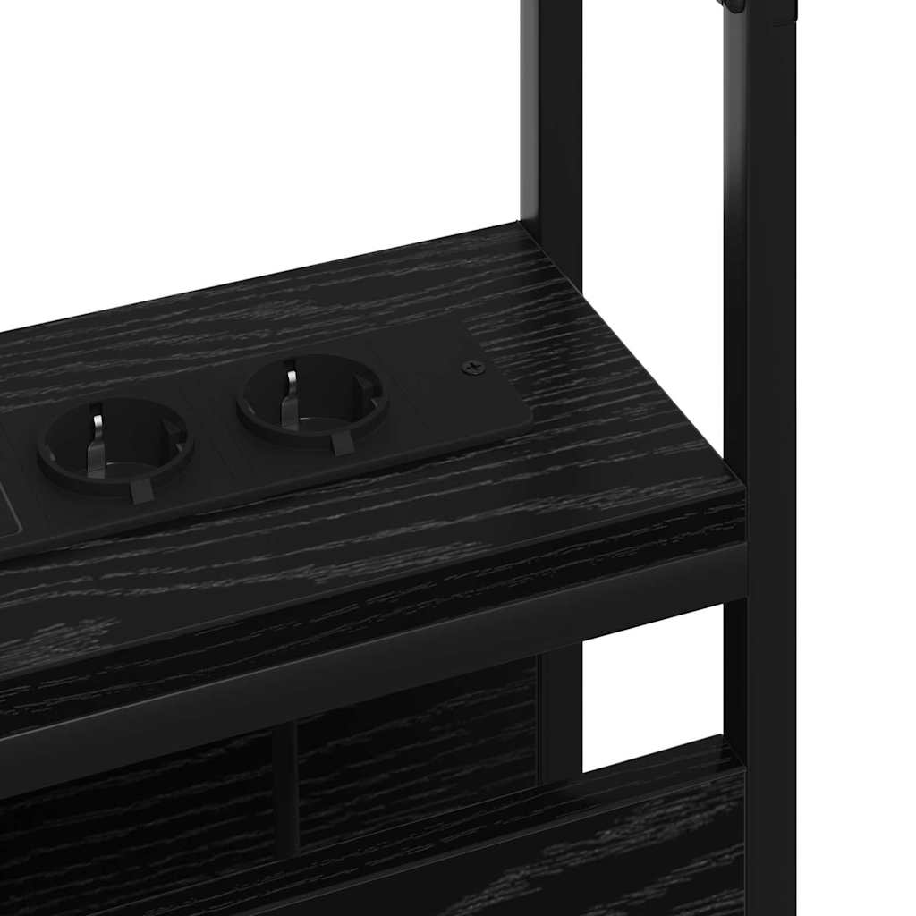 Testata contenitore Rovere nero 180 cm Legno multistrato