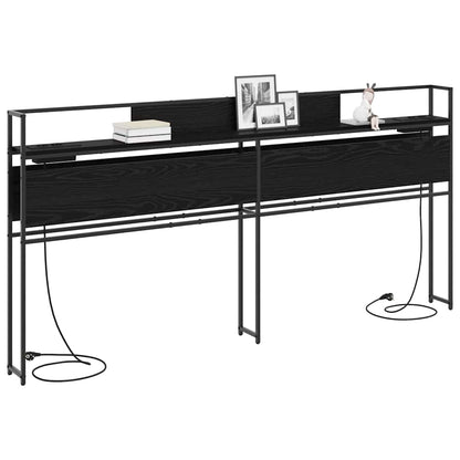 Testata contenitore Rovere nero 180 cm Legno multistrato