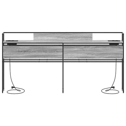 Testata contenitore Grigio sonoma 180 cm Legno multistrato