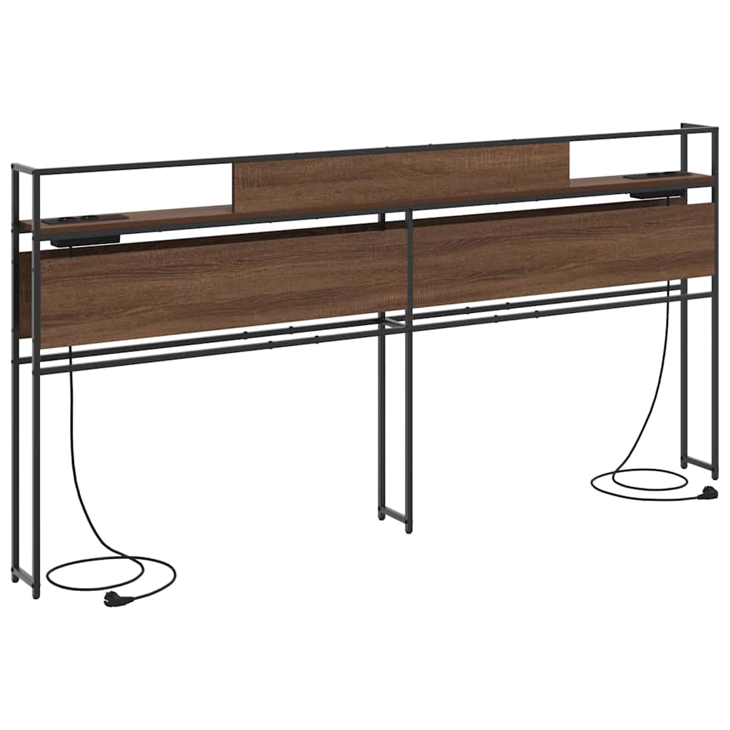 Testata contenitore Rovere marrone 180 cm Legno multistrato