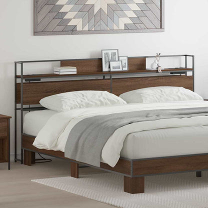 Testata contenitore Rovere marrone 200 cm Legno multistrato