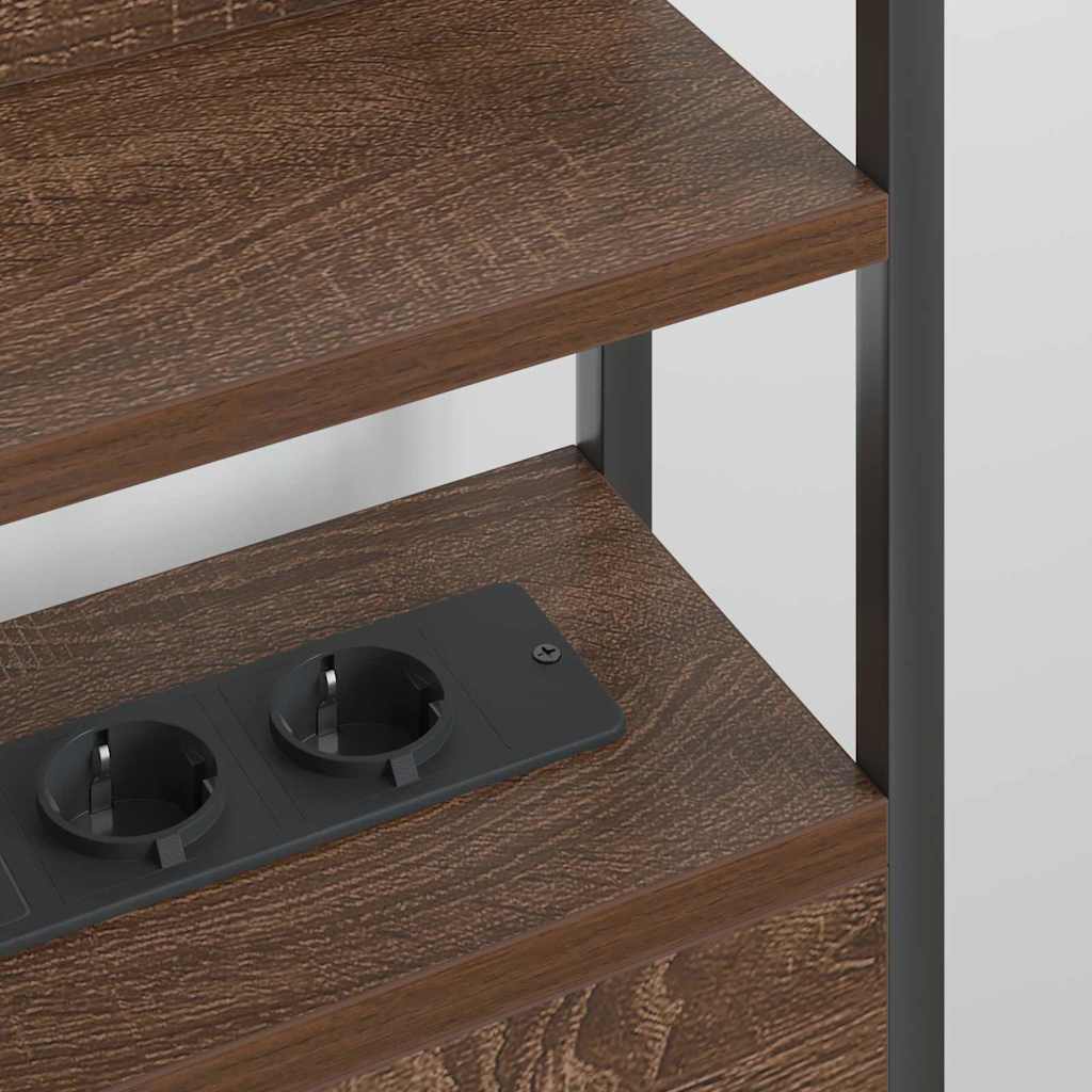 Testata contenitore Rovere marrone 75 cm Legno multistrato