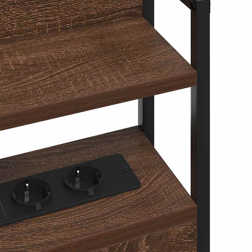 Testata contenitore Rovere marrone 80 cm Legno multistrato