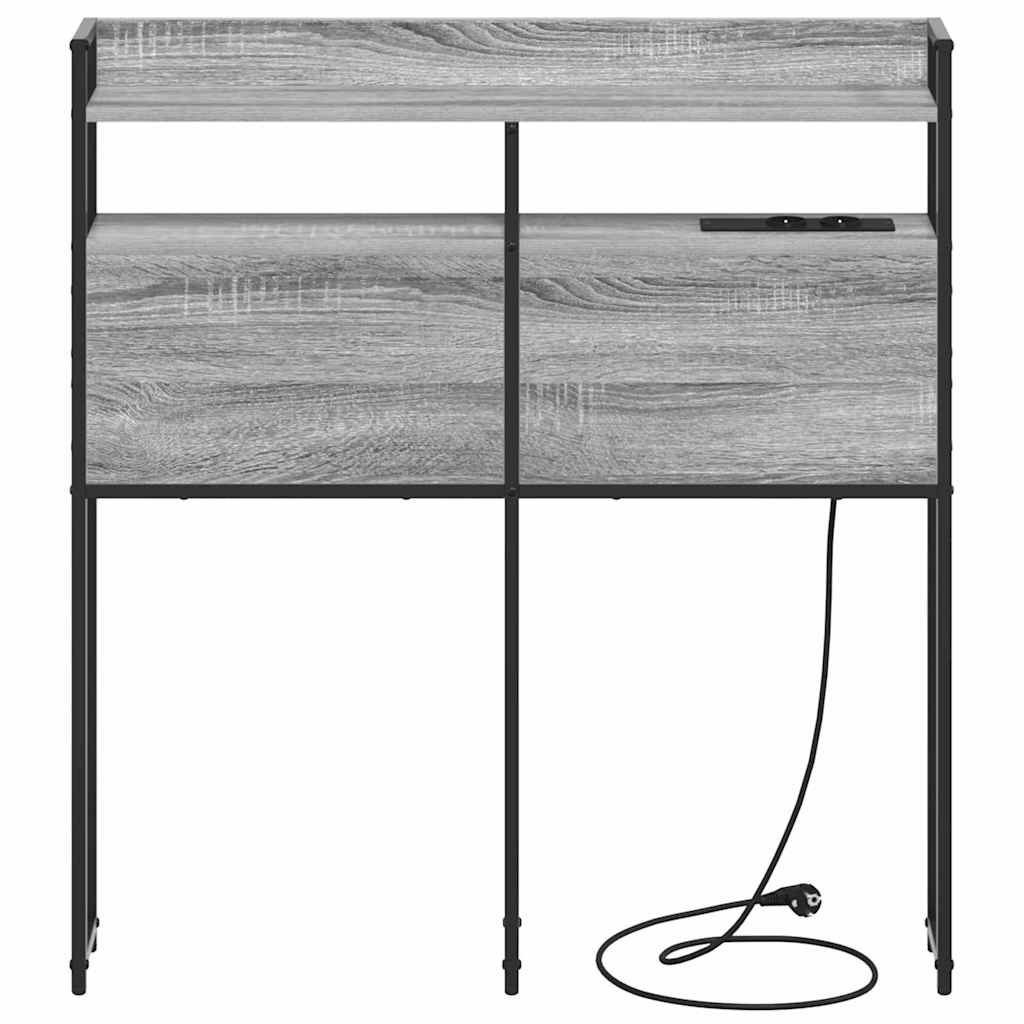 Testata contenitore Grigio sonoma 100 cm Legno multistrato