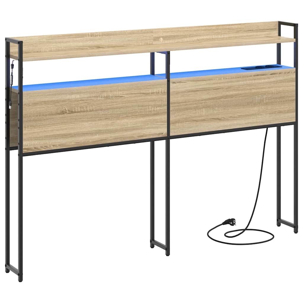 Testata contenitore rovere sonoma 120 cm Legno multistrato