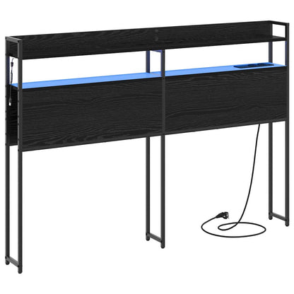 Testata contenitore Rovere nero 135 cm Legno multistrato