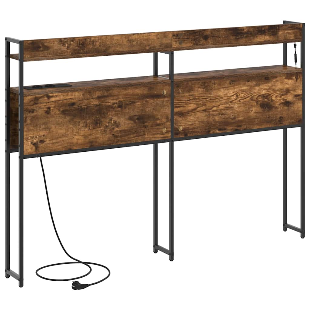 Testata contenitore Rovere fumo 135 cm Legno multistrato