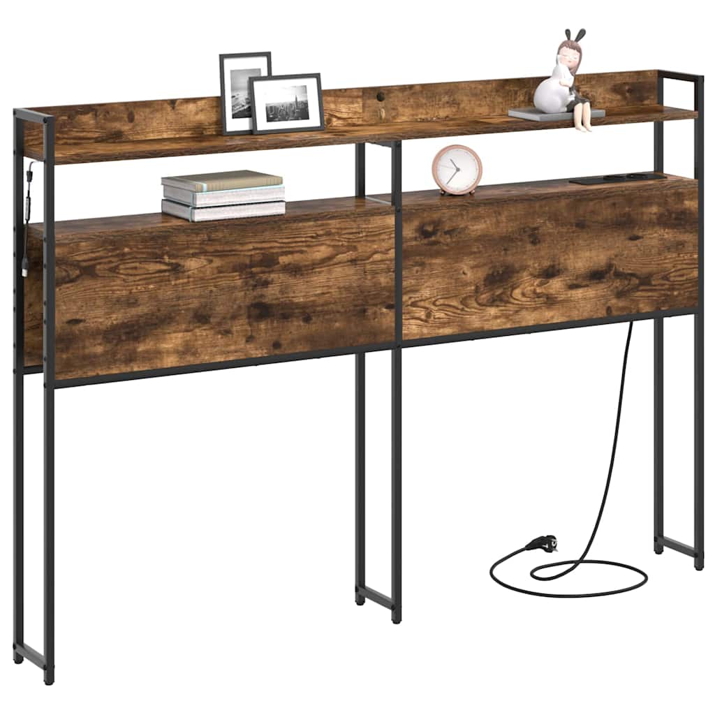 Testata contenitore Rovere fumo 135 cm Legno multistrato