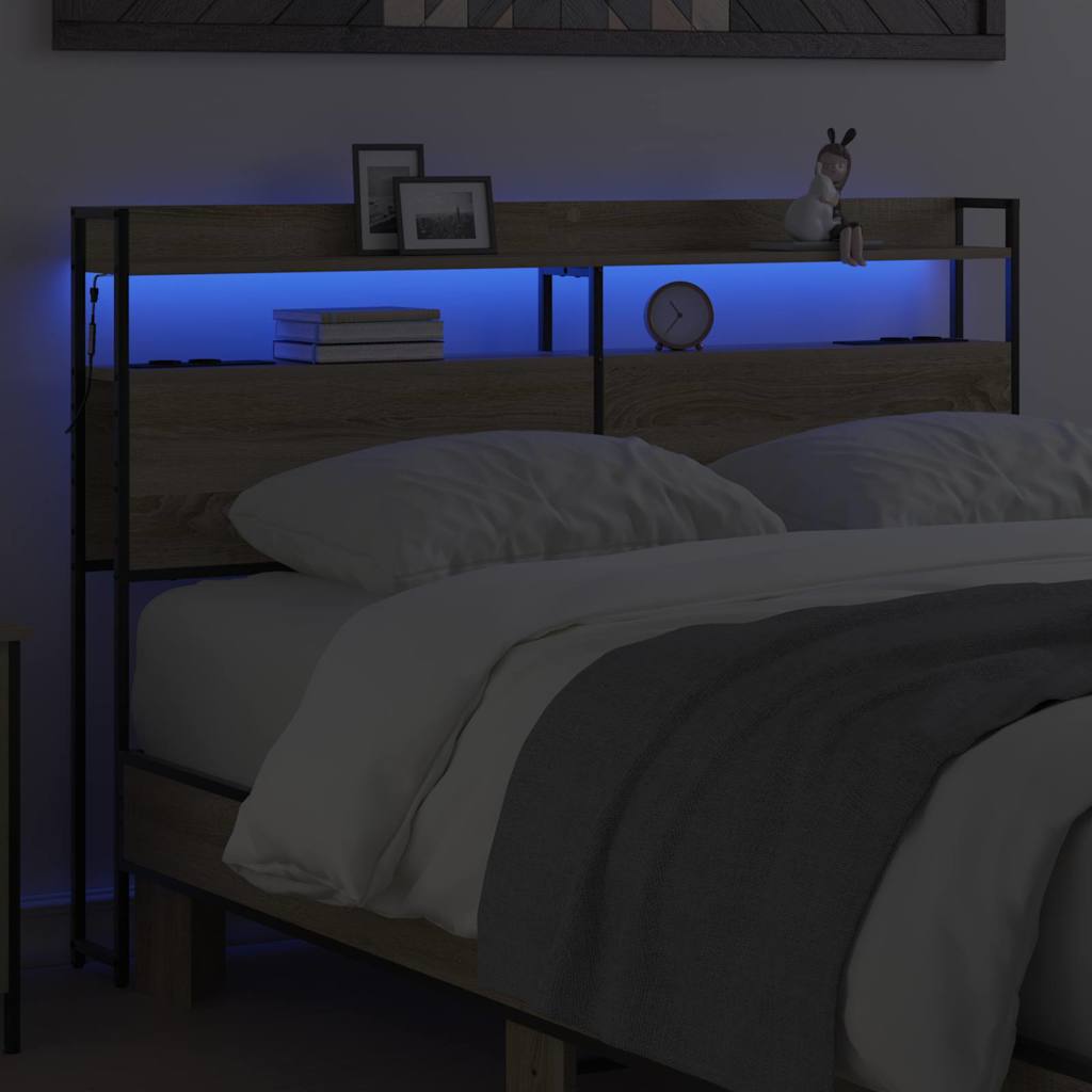 Testata contenitore rovere sonoma 160 cm Legno multistrato