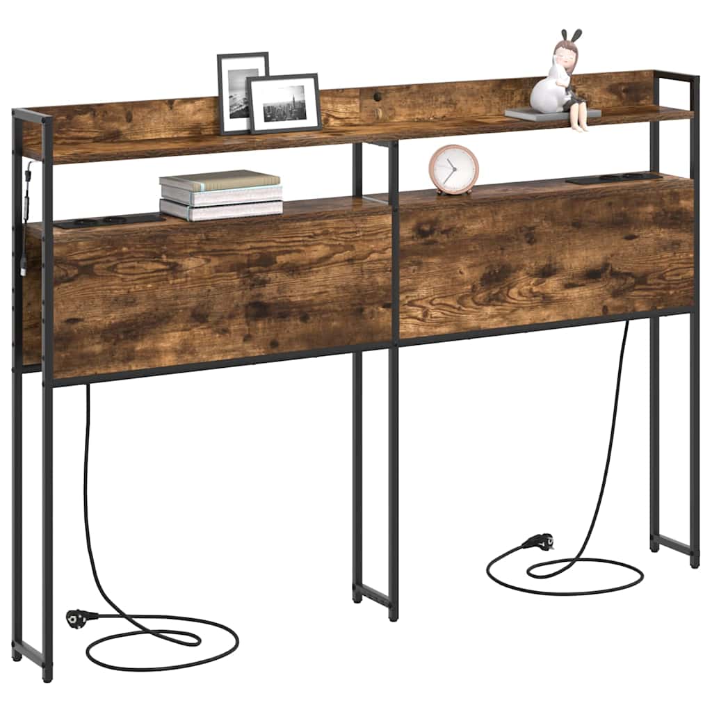 Testata contenitore Rovere fumo 160 cm Legno multistrato