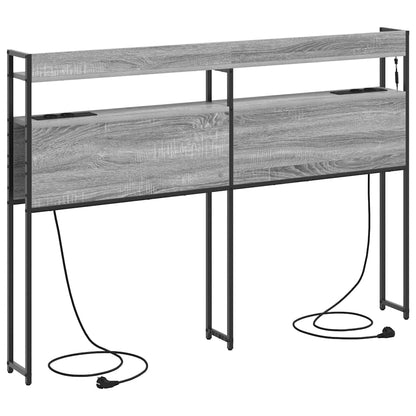 Testata contenitore Grigio sonoma 160 cm Legno multistrato