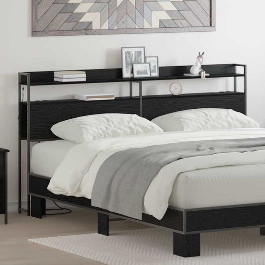 Testata contenitore Rovere nero 180 cm Legno multistrato