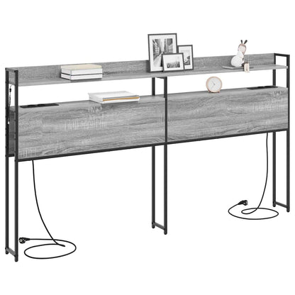 Testata contenitore Grigio sonoma 180 cm Legno multistrato