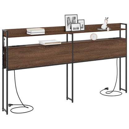 Testata contenitore Rovere marrone 180 cm Legno multistrato