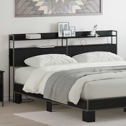 Testata contenitore Rovere nero 200 cm Legno multistrato