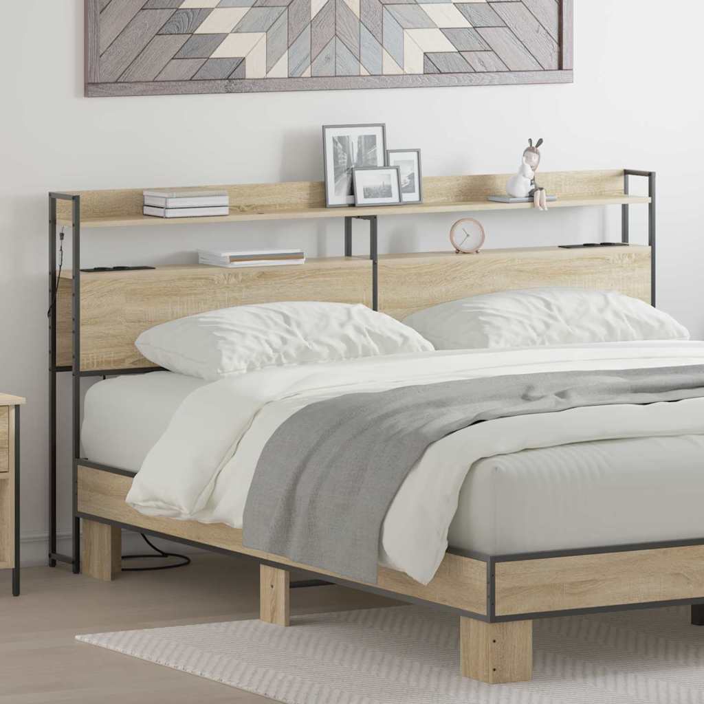 Testata contenitore rovere sonoma 200 cm Legno multistrato