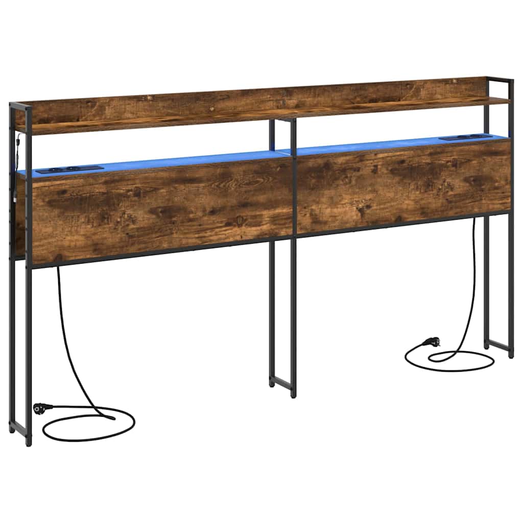 Testata contenitore Rovere fumo 200 cm Legno multistrato