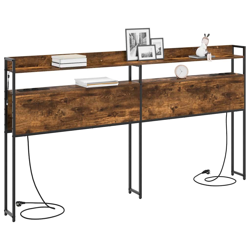 Testata contenitore Rovere fumo 200 cm Legno multistrato