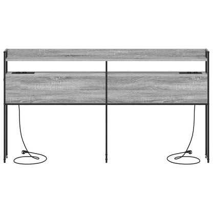 Testata contenitore Grigio sonoma 200 cm Legno multistrato